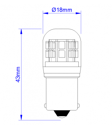 Kit CLIGNOTANT LED 6 à 12 volts.  PREMIUM 4 Ampoules