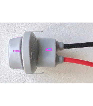 SUPPORTS de lampe  T10 câblé, La paire