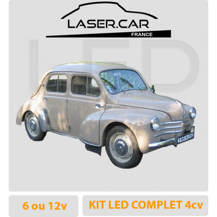 kit  ECLAIRAGE LED 4cv, LASER CAR