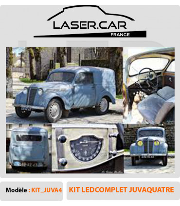 kit  ECLAIRAGE LED POUR JUVAQUATRE, JUVA4, 6V _ LASER CAR