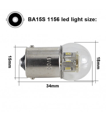 Led,R5w, BA15s, 1156 - Led 6 ou 12v volts, LASER CAR