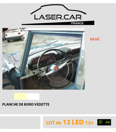 KIT AMPOULES LED PLANCHE DE BORD POUR VEDETTE FORD