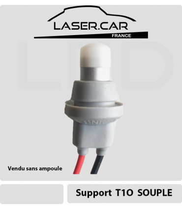 SUPPORT DE LED T10 + CÂBLE , LASER CAR