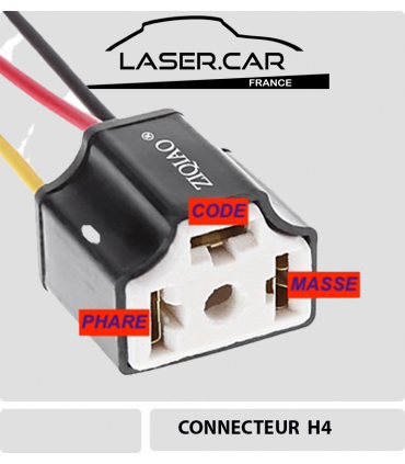 Connecteur H4 céramique - Laser Car