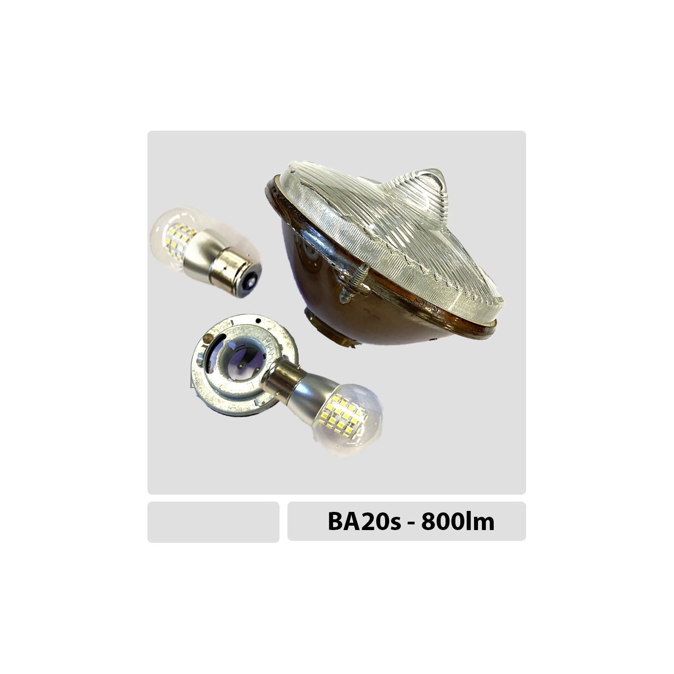 Ampoule LED BA21s, 3 ERGOTS, 6 à 12v, Blanc Chaud