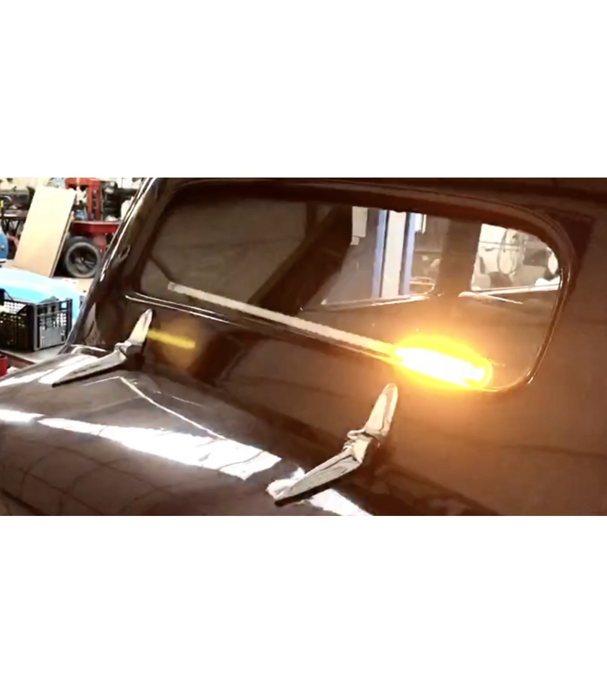 Barre lumineuse LED clignotante magnétique pour voiture, feu de