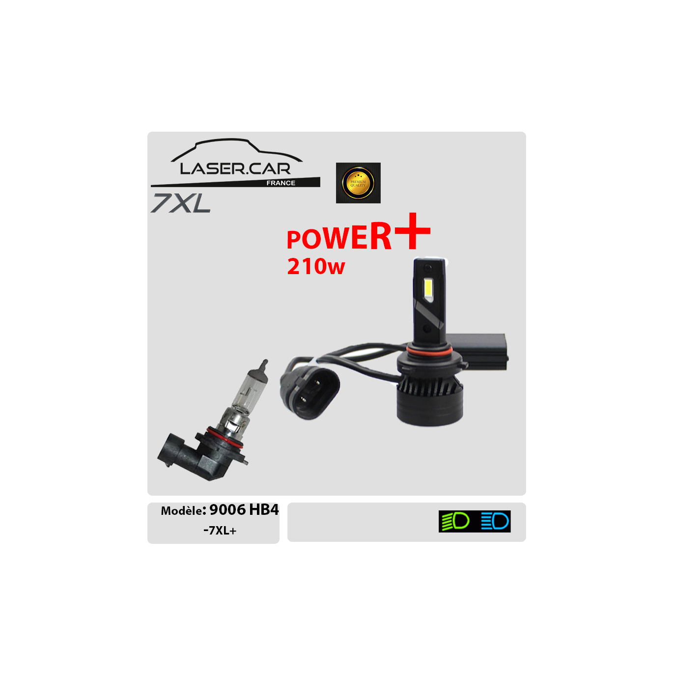 Ampoules LED auto, 9006HB4, 210w, Puces PREMIUM