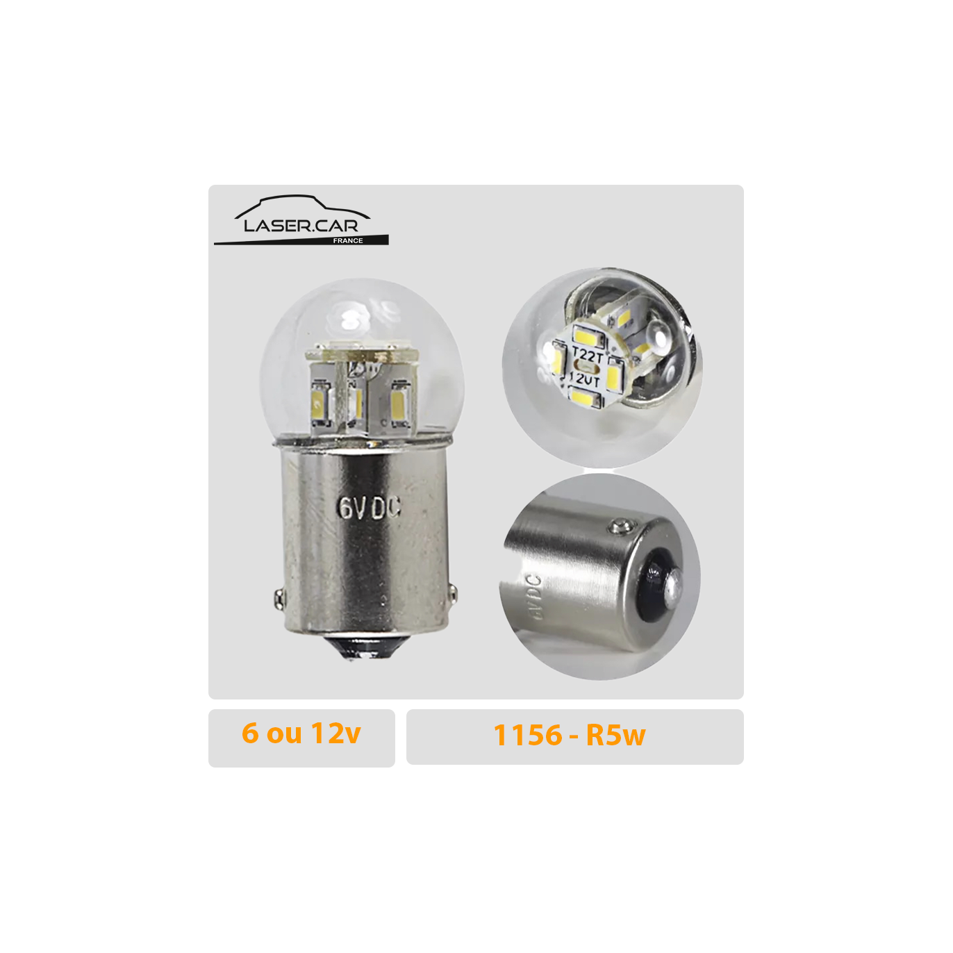 1156 Led 6V- BA15s 6V - R5W Led 6V _ GAMME BULB, 1156 Led 12V- BA15s ...