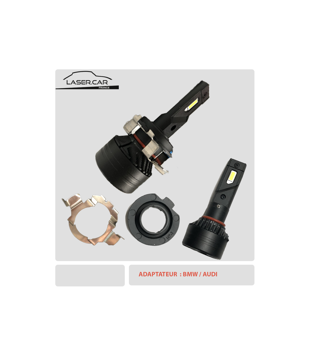 Adaptateur H7 LED, 1 Paar H7 LED Scheinwerfer Lampe Birne Halter Automobile  Phare Ampoule Support Adaptateur Retenues pour Classe B