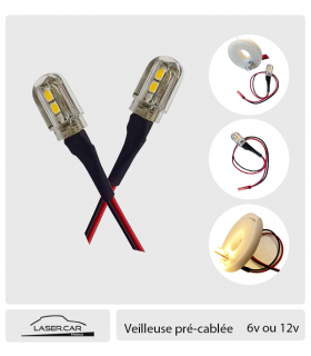 VEILLEUSES LED , 6 ou 12v - Pré-câblé