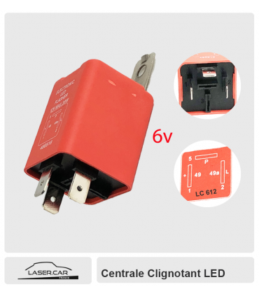Centrale clignotant LED 6 à 12 v, LC612, LASER CAR