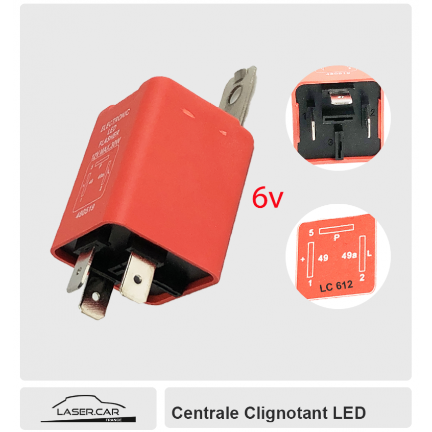 CENTRALE POUR CLIGNOTANT A LEDS UNIVERSELLE 12V 10A - Dirt Bike France CENTRALE POUR CLIGNOTANT A LEDS UNIVERSELLE 12V 10A - Dirt Bike France