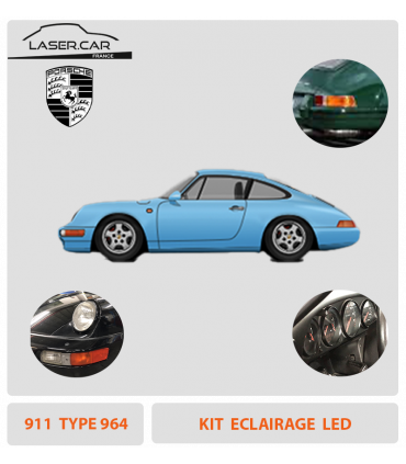 KIT éclairage LED  Complet pour PORSCHE 911 _ 964,  LASER CAR