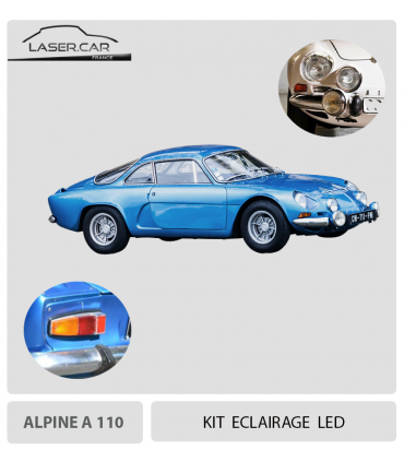 KIT éclairage LED  Complet pour ALPINE A110, LASER CAR