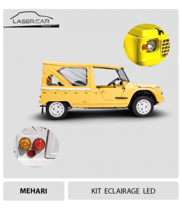 kIT ECLAIRAGE LED COMPLET POUR MEHARI CITROEN  LASER CAR