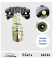 BA21s LED, 6 à12v,  Ampoules Longue portée & Fog