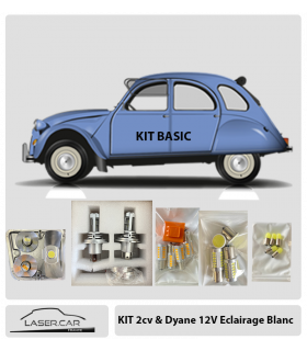 Kit LED complet pour 2CV  12v- Version "BASIC" Laser Car