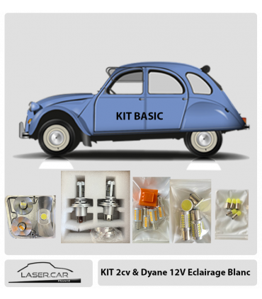 Kit LED complet pour 2CV  12v- Version "BASIC" Laser Car