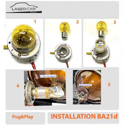 BA21D  LED EXCLUSIVITÉ LASER CAR. LED PLUG&PLAY _ INSTALLATION