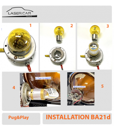 Ampoule 6v tableau de bord 2w - Retro Design, spécialiste pièces