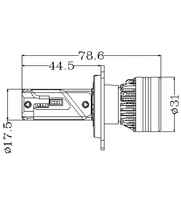 Ampoules LED Laser Car, Tres haute puissance, 7000 lm, EQUIVALENT DE 210W GAMME 7XL+