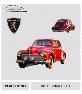 kIT LED 203 PEUGEOT, kit LED COMPLET