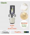 BA20d, H6, S2 LED - 6 ou 12v, Plug & Play Série 3X Classic