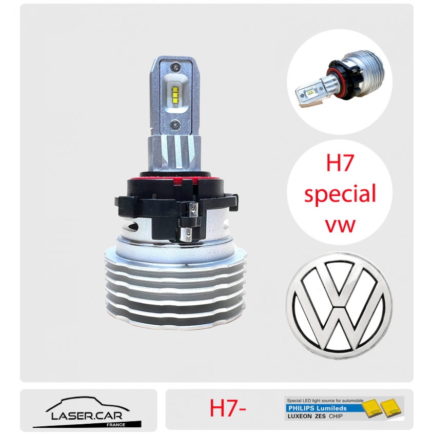 Ampoule H7 Led pour WV Golf 6 / Golf VI MK6 WV Golf 7 / Golf VII MK7