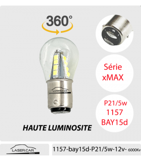 LED 1157, 12V, BAY15D LED P21/5W LAMPE STOP/VEILLEUSE GLB380