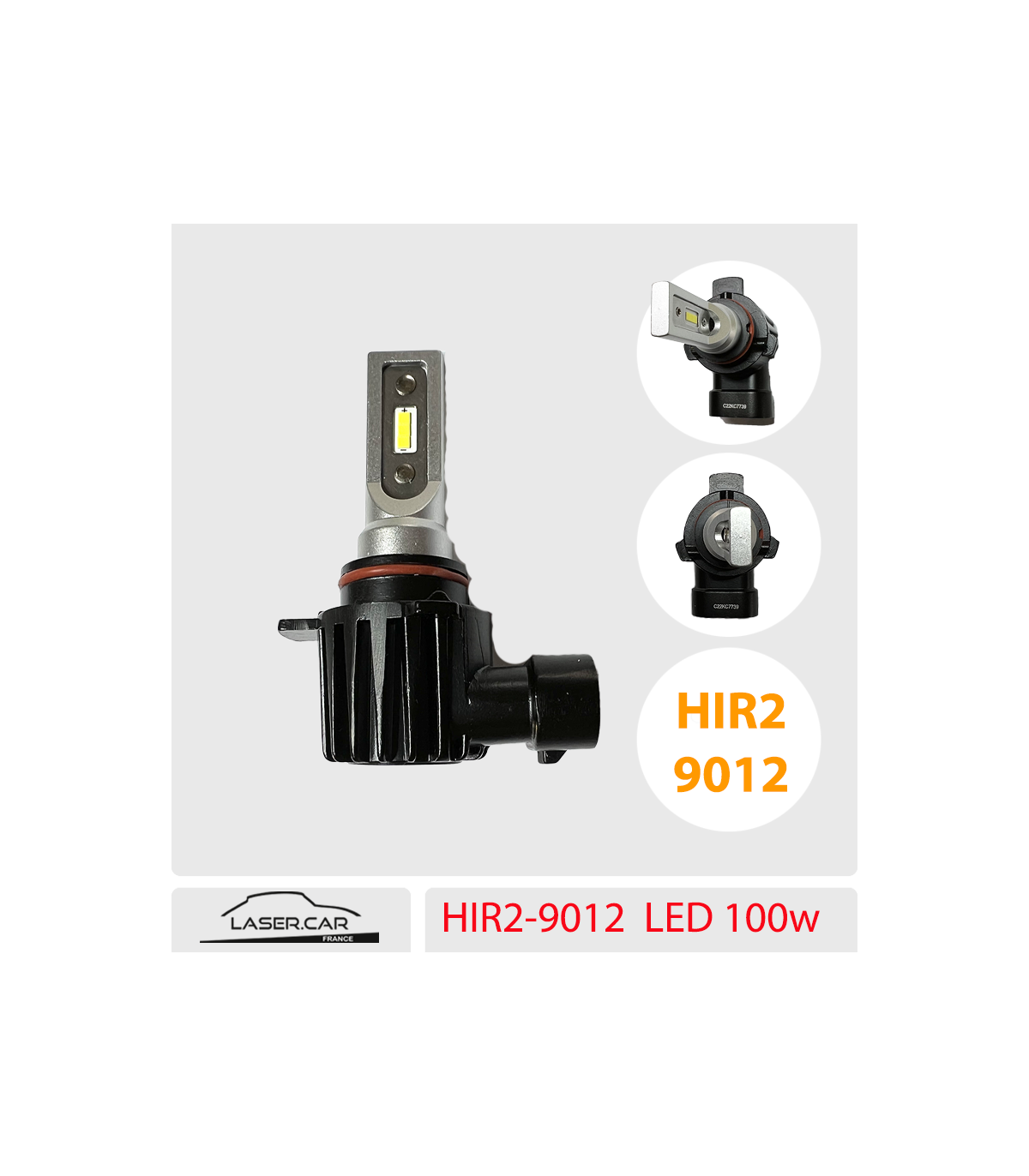 2x Hir2 Phare LED Canbus Aucune erreur 9012 Ampoule de voiture Haute  puissance 6000k Lampe à diode blanche 12v 55w Pour Toyota Corolla 2019 ~  2023