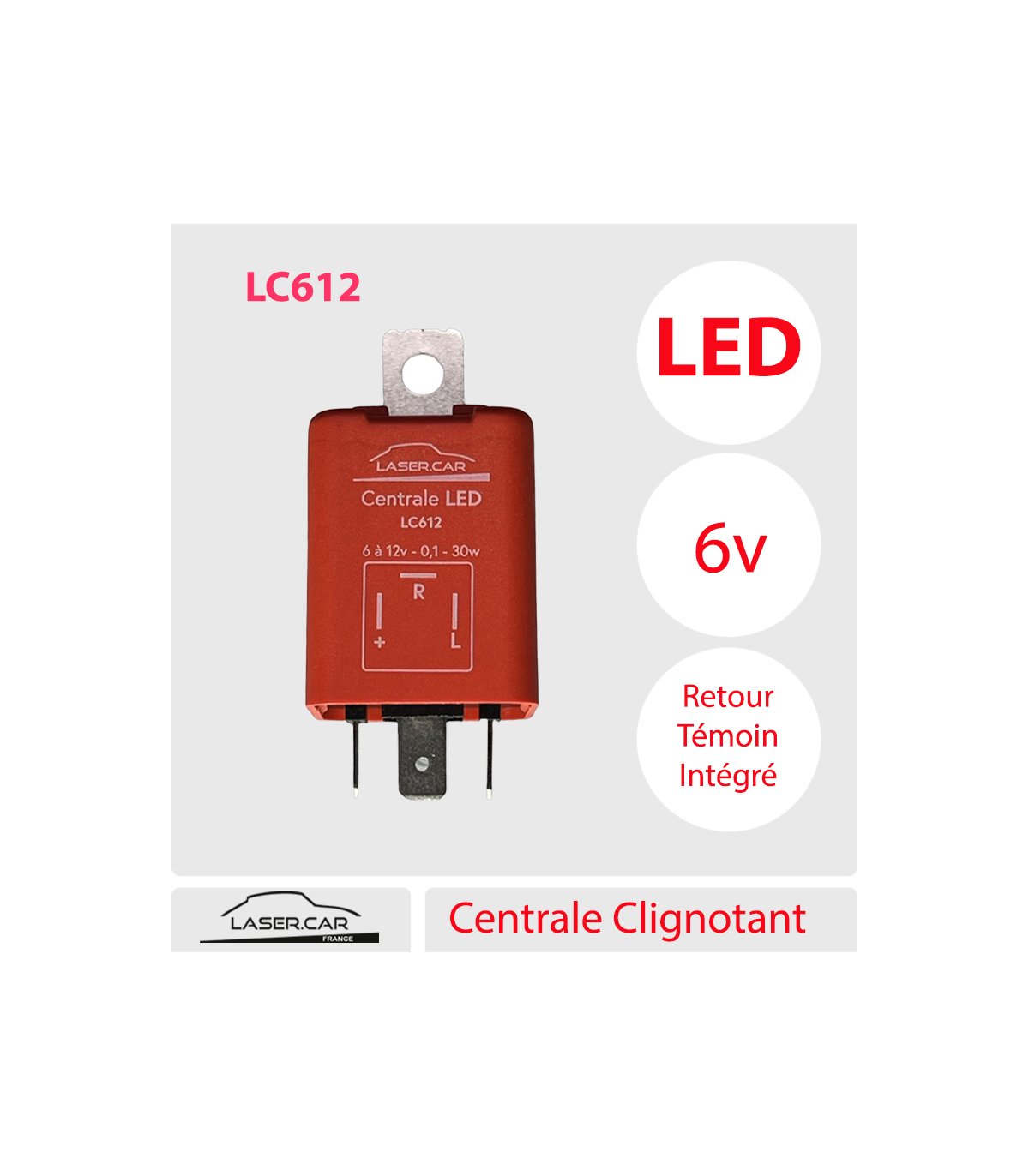 SIGNALISATION LED-BULB 6 TO 12V, 360° RED, P21w, BA15s - Matthys