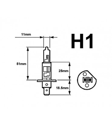 H1 LED 80w*, Plug & Play, Série PRO SLIM  JAUNE