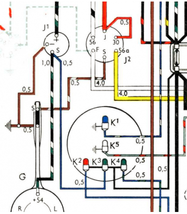 KIT éclairage LED complet pour vw COX  6v