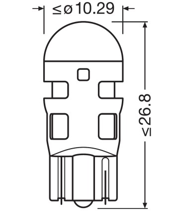 T10 (W5W)  Blanc 12V LEDriving  SL OSRAM