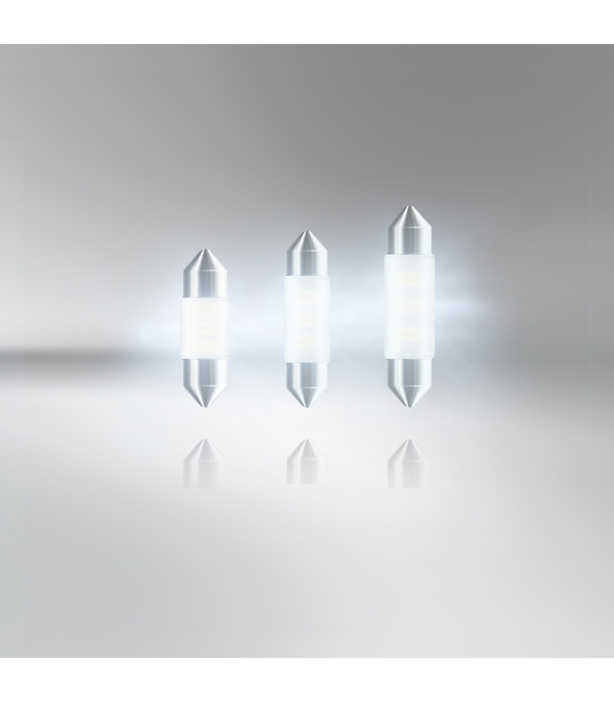 2 x Ampoules Navette SLIM - 3 LEDS 31mm - mirroir - France-Xenon