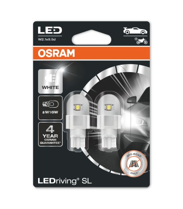 OSRAM LED W16W SL COOL WHITE 6000K 12 V