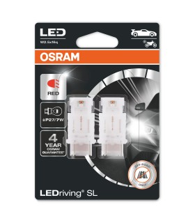 OSRAM LED P27/7W SL RED 12V