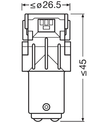 LEDriving  SL (P21/5W) AMBER 12V