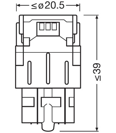OSRAM LED W21/5W SL RED 12V
