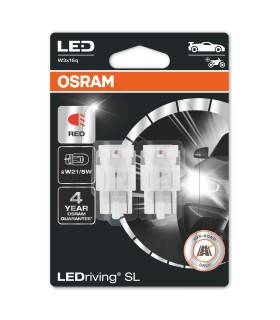OSRAM LED W21/5W SL RED 12V