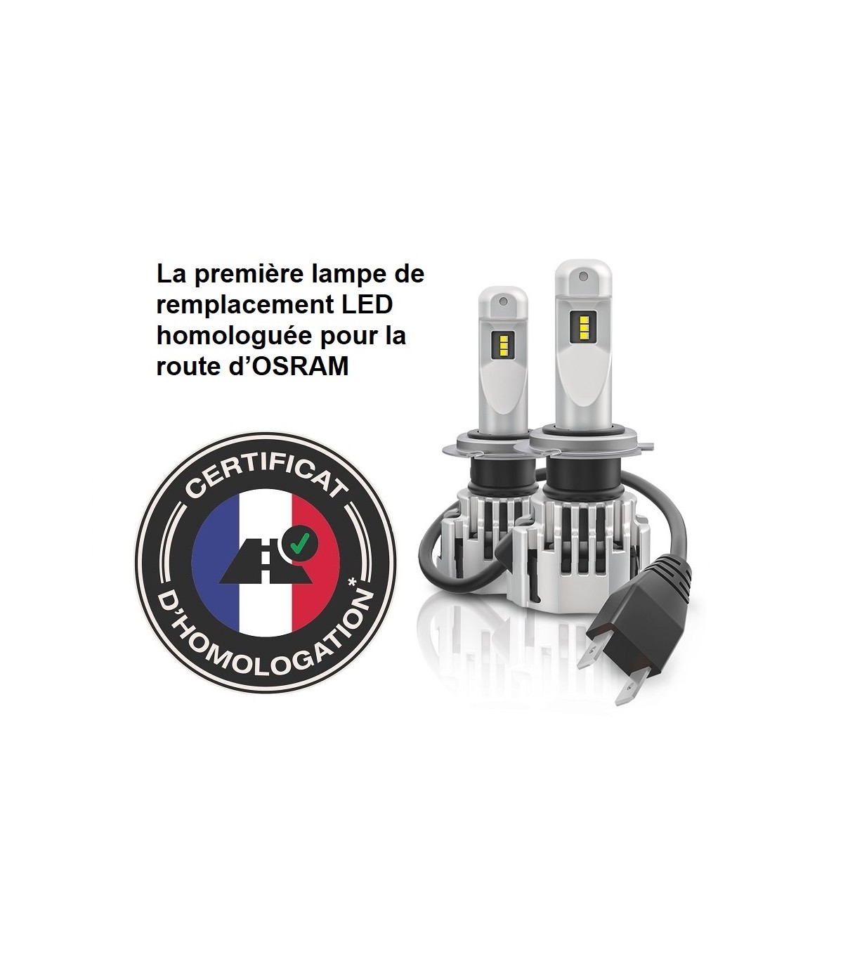 Ampoules LED H7 Night Breaker HOMOLOGUÉES EN FRANCE 64193DWNB