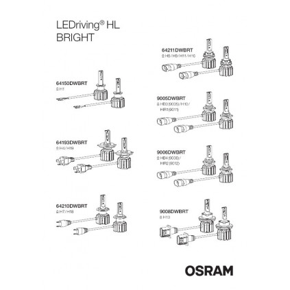 OSRAM LED H7/H18 HL BRIGHT