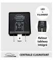 CENTRALE CLIGNOTANT LED 6V, Universelle, 4 broches + Retour témoin intégré