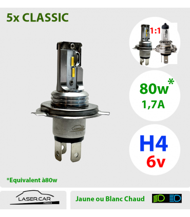 H4 LED 6v LASER.CAR