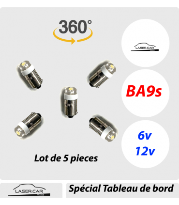 BA9s Planche de Bord et instruments 6v 12v LASER CAR