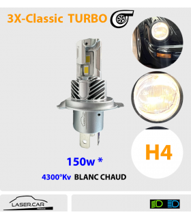Kit Ampoule LED H4 Haute Puissance ventilé 5000Lm - Livraison