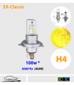 H4 LED 100w 12v, Plug&Play, Série 3x-classic