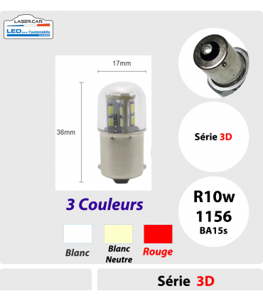 R10W LED  150 lm feu de jour, veilleuse  position LASERCAR