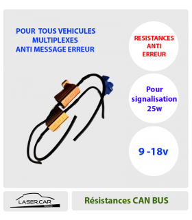 RESISTANCES DE CHARGE CAN BUS 25W POUR 1156. 1157,