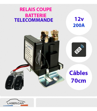 COUPE CIRCUIT TELECOMMANDE 200A LASERCAR